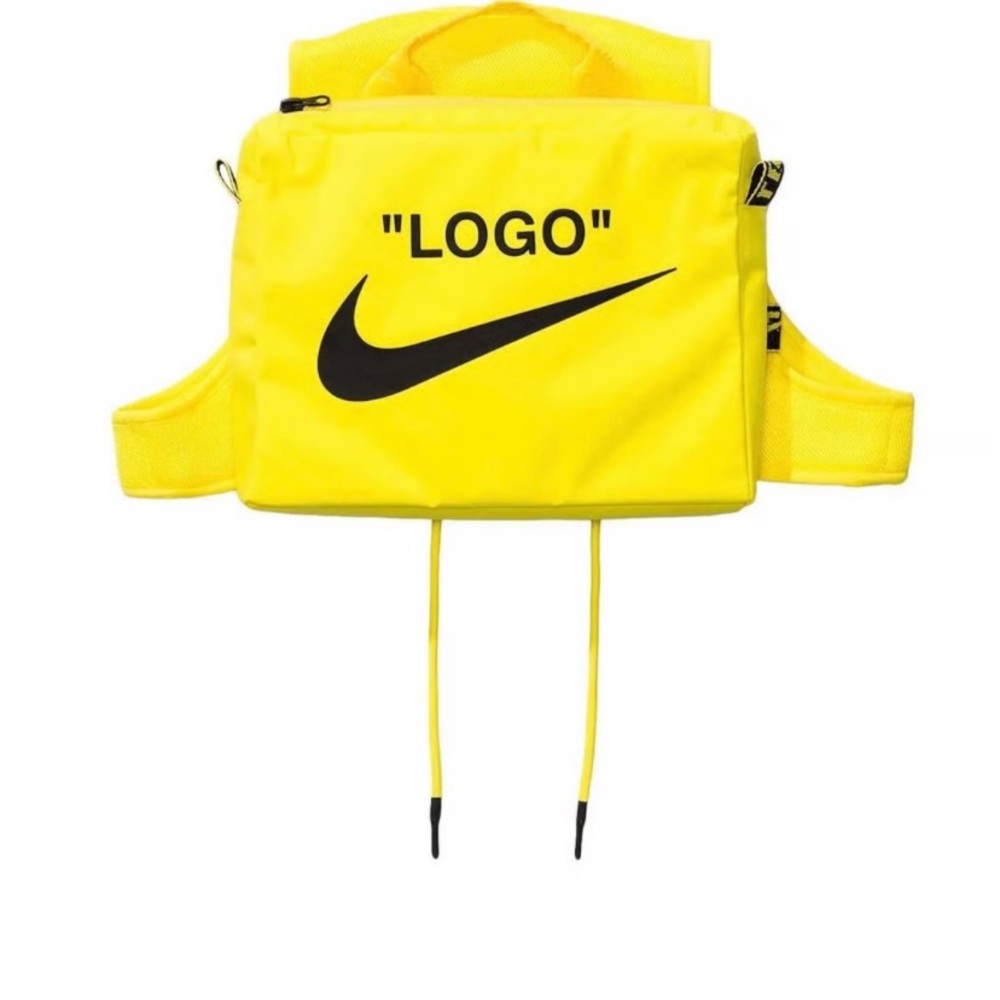 Nike Bright Yellow Toiletry Bag missing backpack just front - Picture 2 of 3